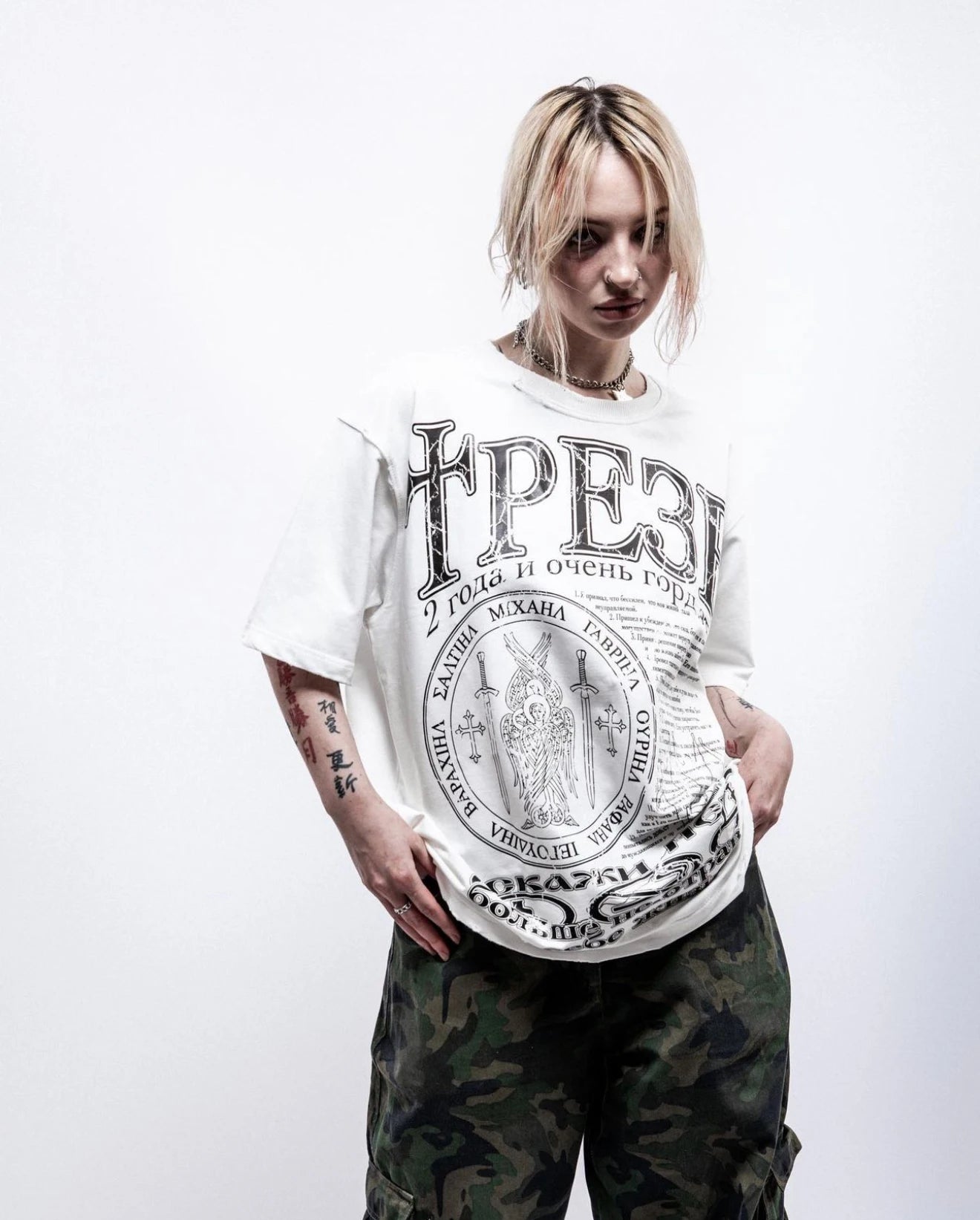 Hip Hop Streetwear Men's Tshirt Sober Graphic Oversized Short Sleeve Aesthetic Print Y2k Tops Tees Harajuku Goth Clothing Cotton