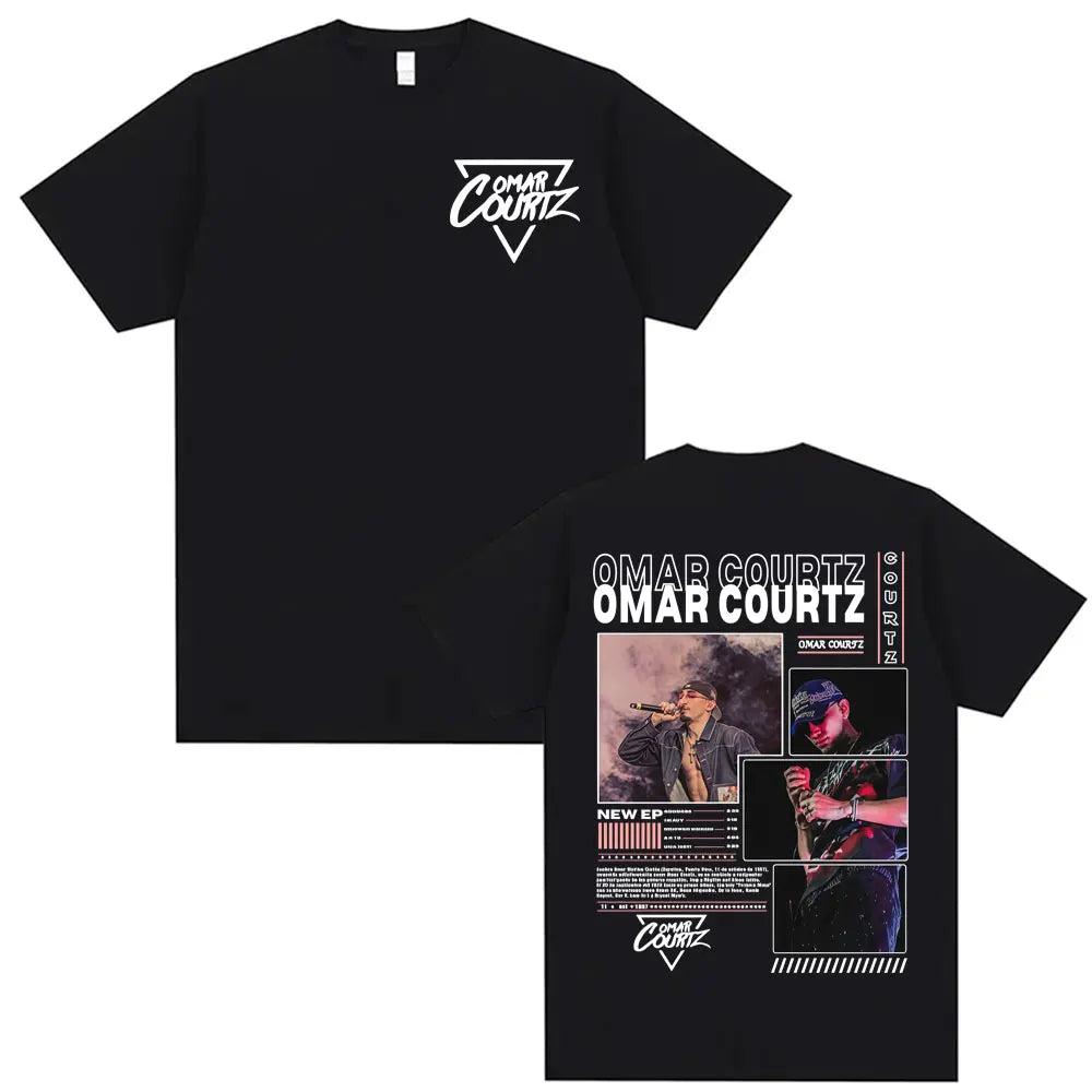 Rapper Omar Courtz Primera Musa 2025 Graphic T-shirts Men Women Vintage 90s Hip Hop Gothic T Shirt Summer Tops Oversized T-shirt
