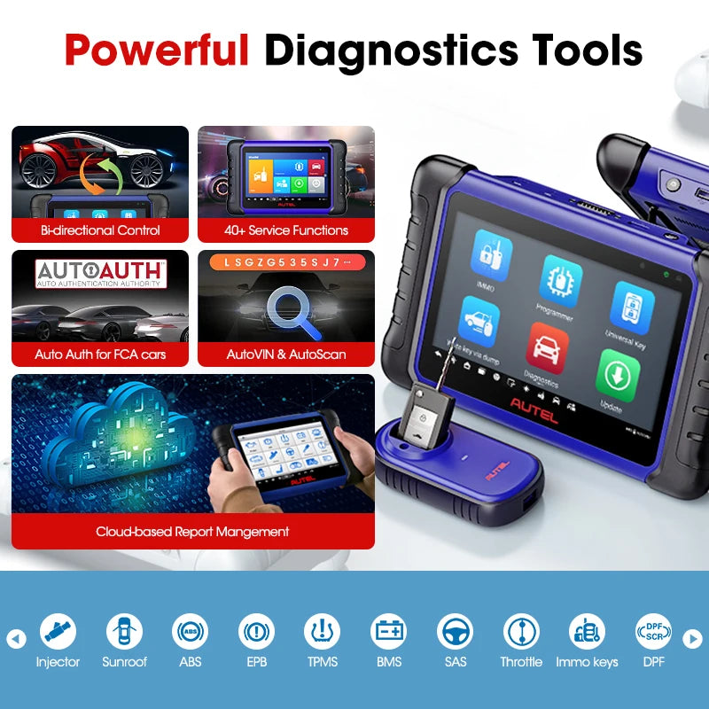 Autel Maxiim IM508S IMMO Key Programmer Key Fob Programming Tools Auto Diagnostic Tool All Systems Diagnostic PK IM508
