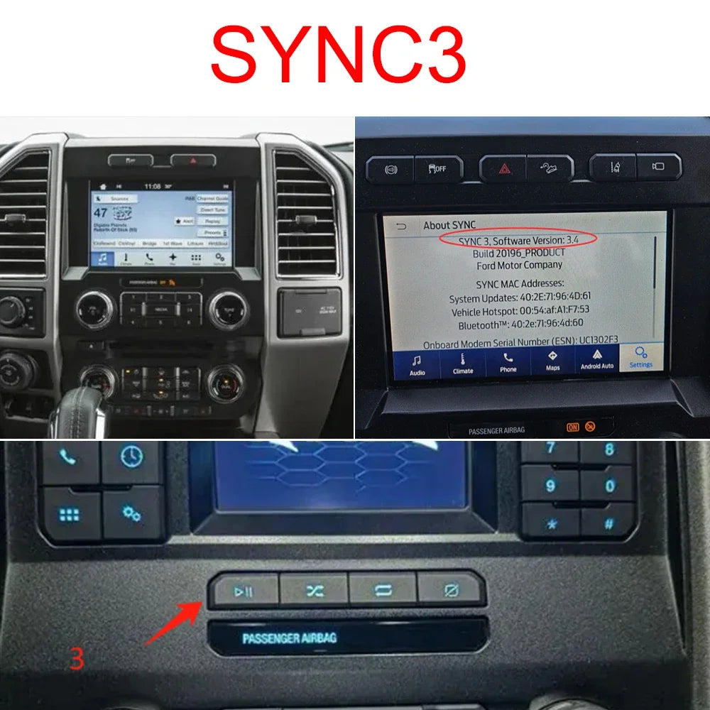 14.4 Inch Screen Android Radio For Ford F150,F250, 2015 2016 2017 2018 2019 2020 2021, Car GPS Navi Multimedia Player Head Unit