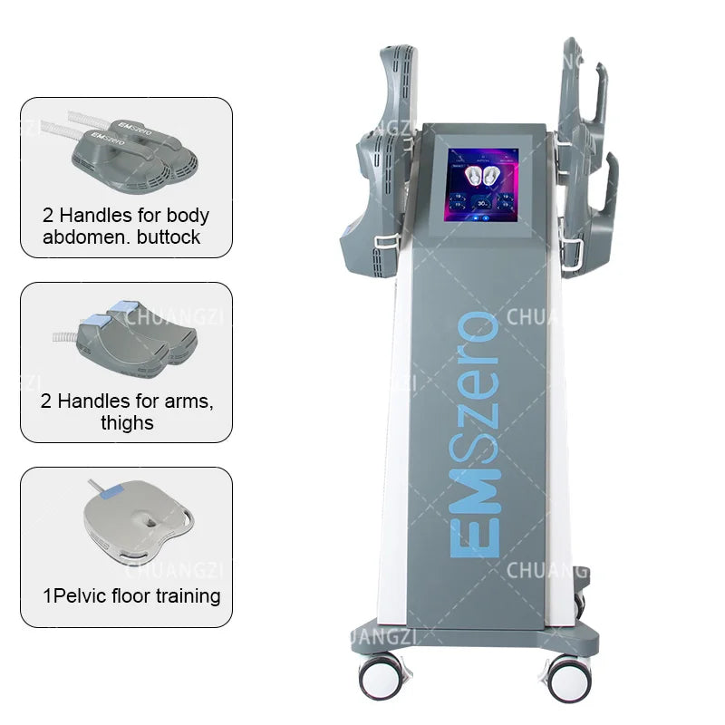 EMSzero Neo 15Tesla 6500W EMS Body RF Sculpt Machine Body Slimming Fat Burn Muscle Training Home Salon Use