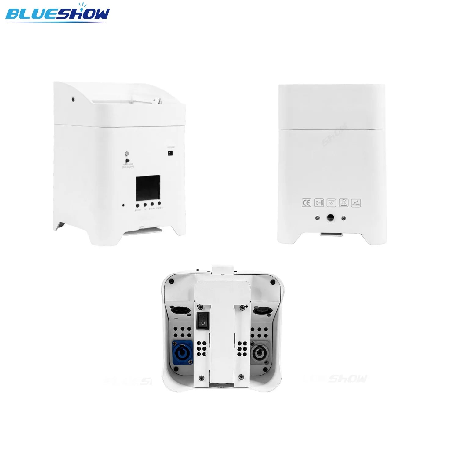 8pcs Wireless Battery Par Light with Flightcase 6x18W RGBWAUV 6IN1 Remote Control Wifi DMX Portable Par LED Stage Effect Light