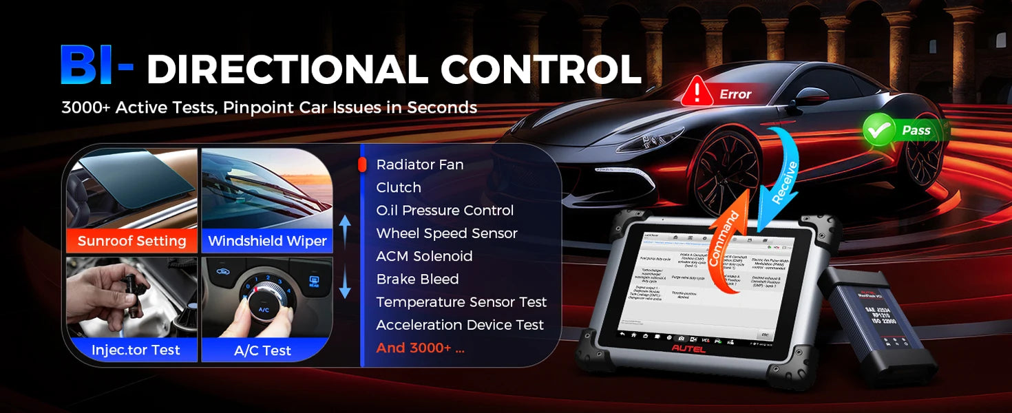 Autel MaxiSys Elite II Pro ULTRA Diagnostic Tools J2534 ECU Programming Coding Auto Scanner as MS919 Motor TruSpeed CAN FD DoIP