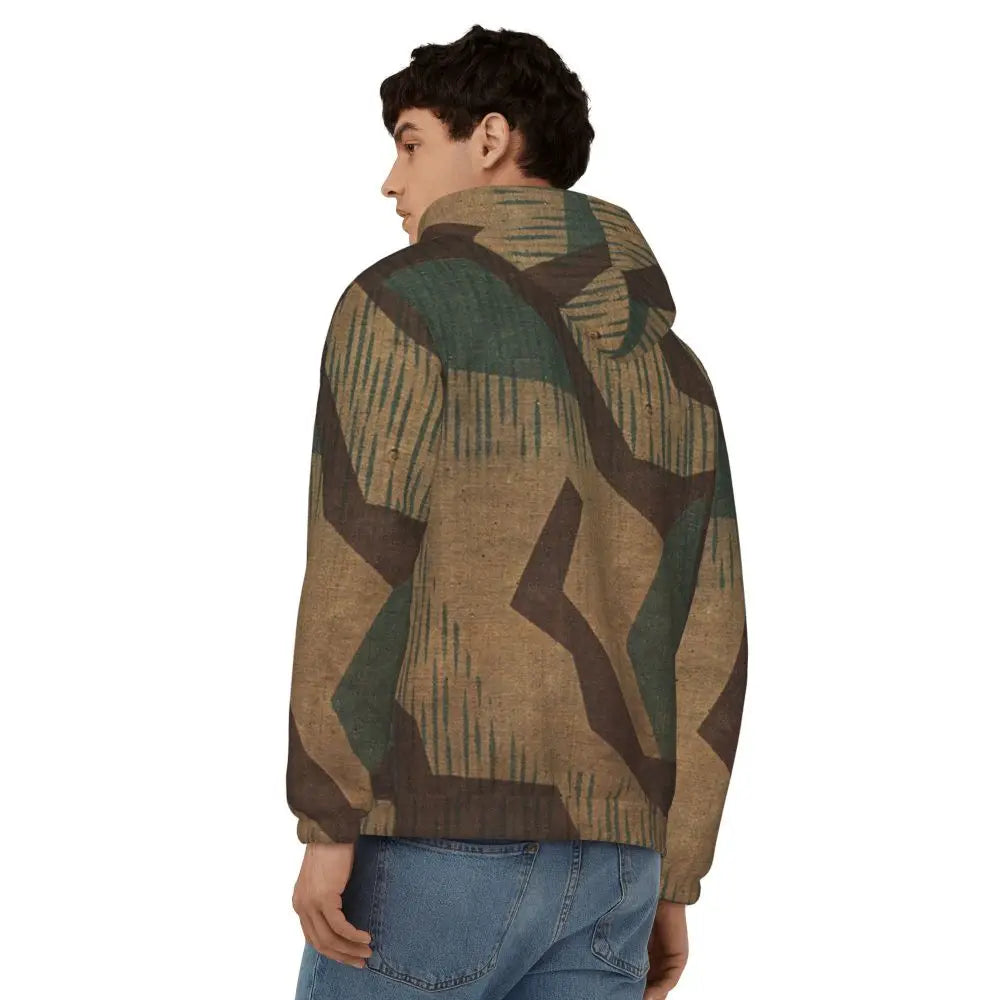 Splintertarn German WW2 Camouflage Army Military Camo Zipper Hoodies Pullover Autumn Winter Sweatshirt Long Sleeve Tops