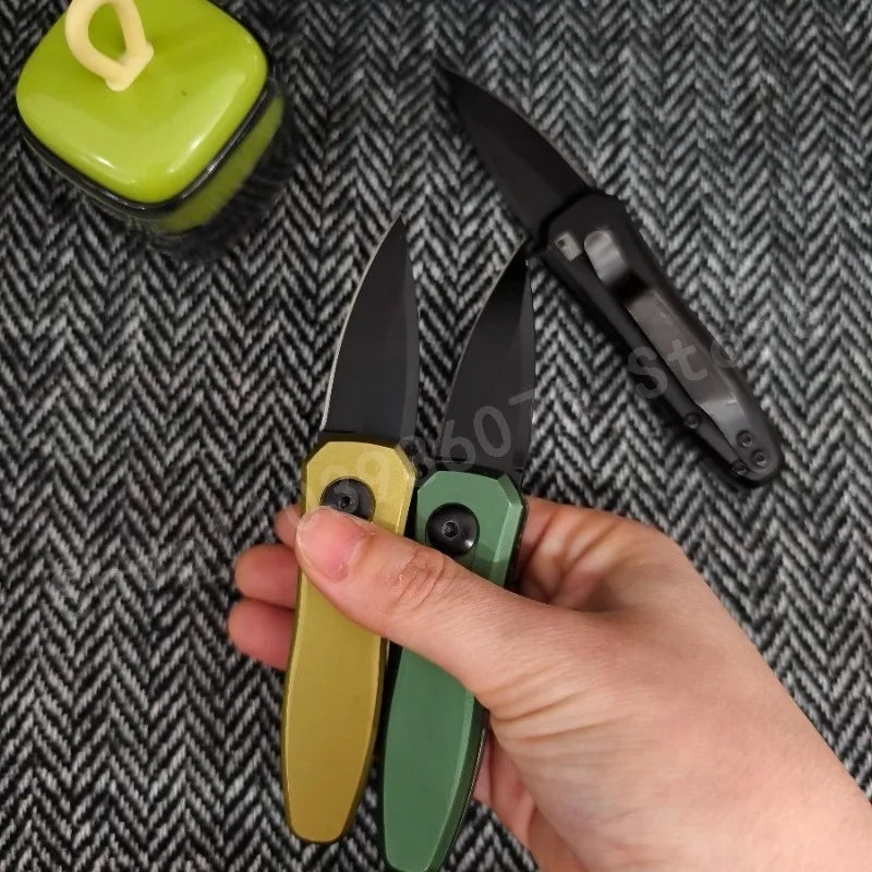 KS 7500 Multi-functional Folding Knife 8Cr13Mov Blade T6 Aviation Aluminum Anti-slip Handle Camping Survival Fixed-edge Knife