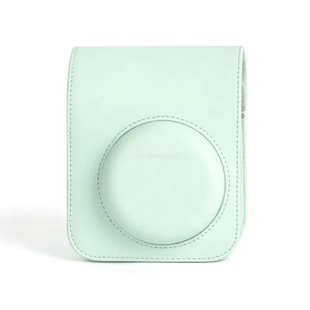 For instax Mini 12 Camera Travelling Bag PU Leather Soft Shoulder Bag For Fujifilm Film Portable Camera Bag With Shoulder Strap