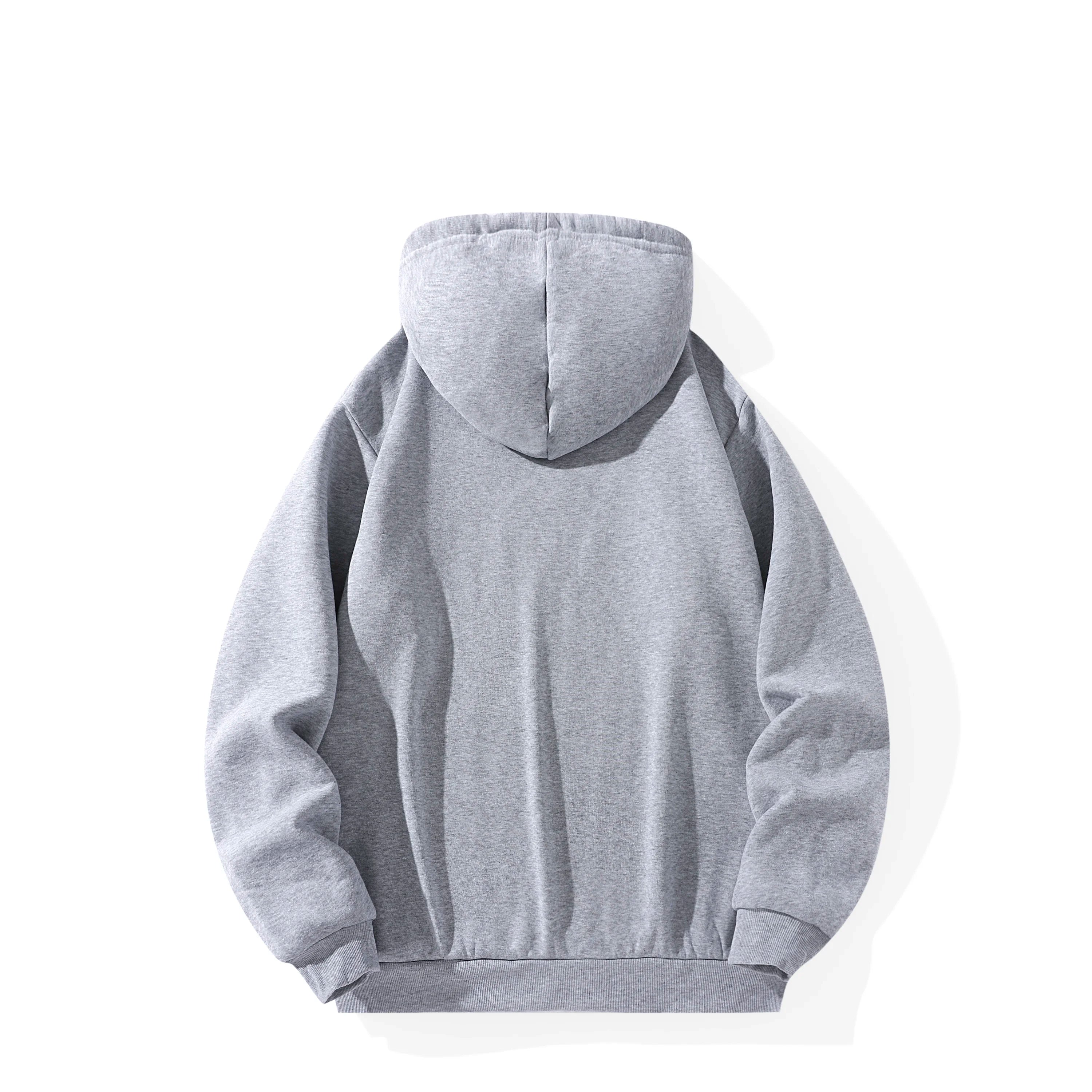 Solid Color Sports Casual Hoodies Men Women Spring Autumn Fleece Warm Sweatshirts Hip Hop Streetwear Fashion Loose Pullover Tops