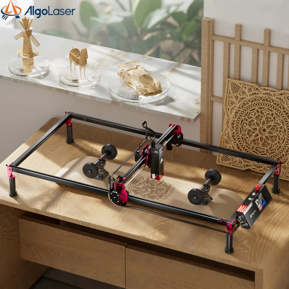 AlgoLaser DIY KIT MK2 Laser Engraver 10W Output CNC Laser Cutter DIY Laser Engraving Machine Cutting Tool Add 3.5IN Touch Screen