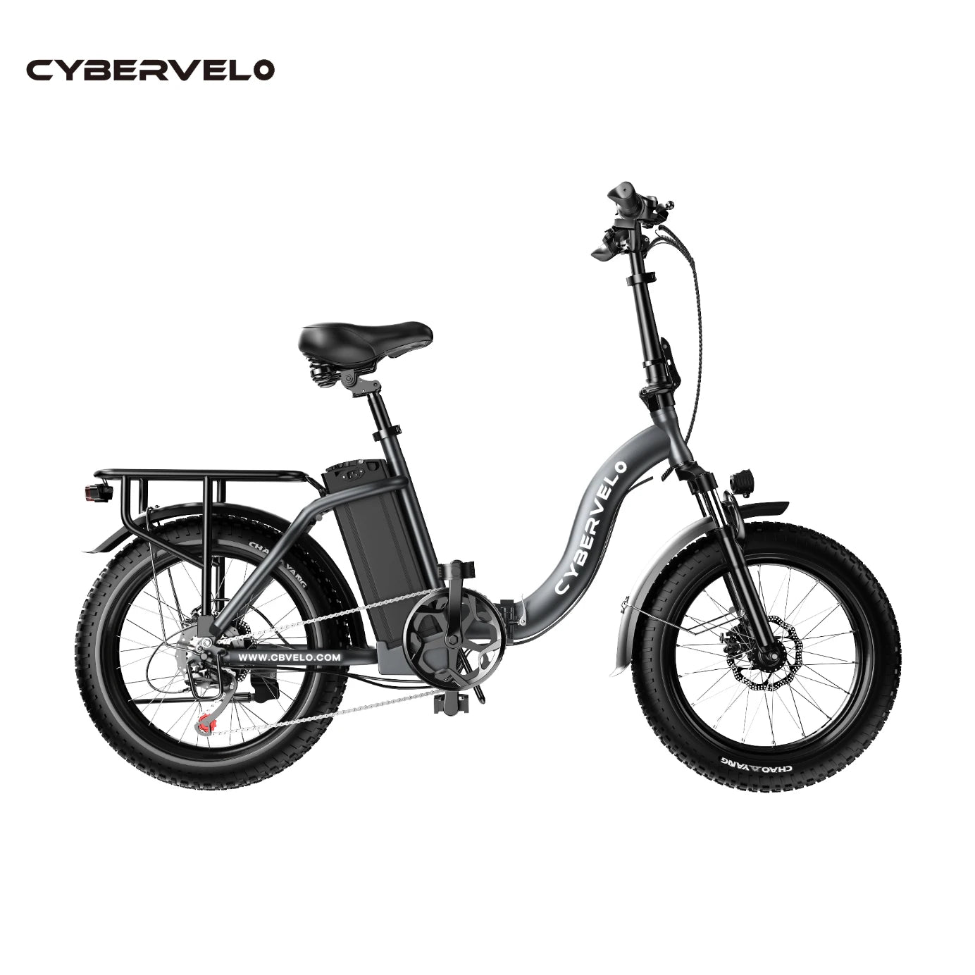 1000W Peak Electric Bike for Adults Cybervelo EK4 EK5 Foldable 28+MPH 80Miles Removable Battery Fat Tire Off-road E-bike