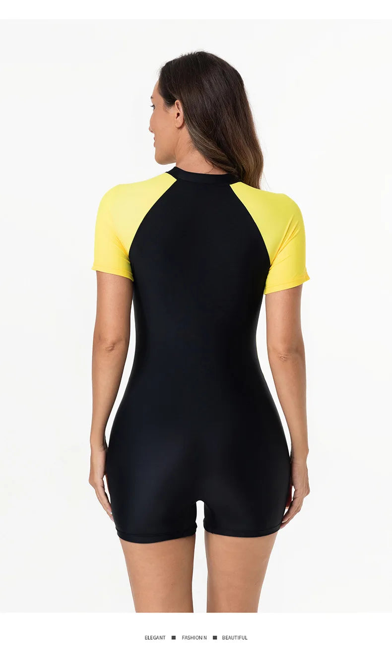 Women's Speed Suit Swimsuit 2025 New Style Thermal Bath Slimming plus Size Pure Desire Swimming Pool Competition Special