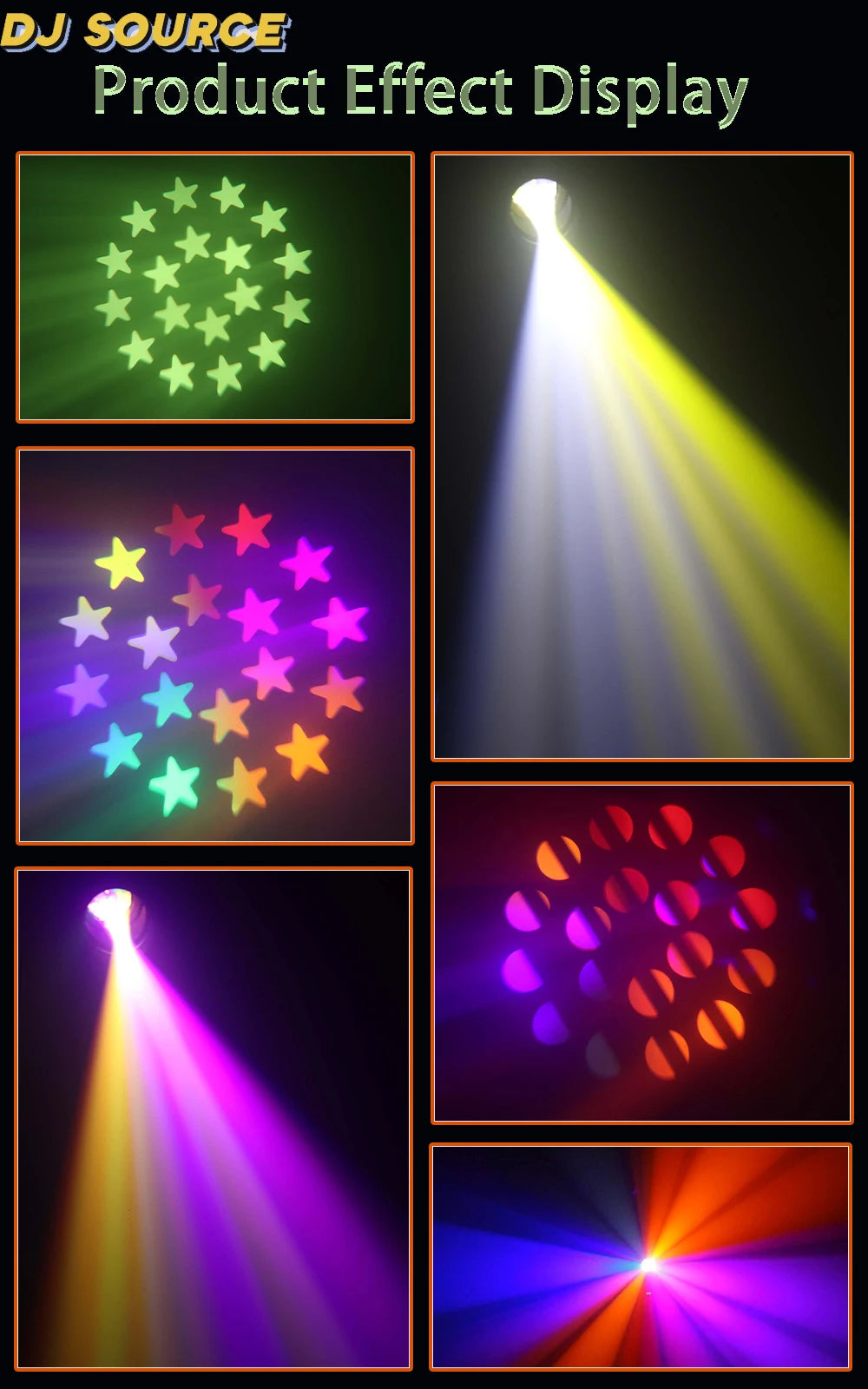 4Pcs LED 200W Moving Head Light Beam+Spot+18 Prism+Rainbow Effect Stage Lighting Dmx DJ Disco Party Wedding Stage Effects Lamp