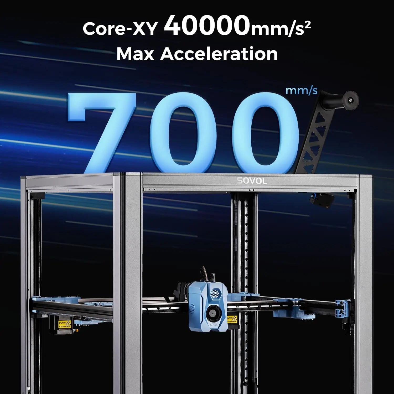 Sovol SV08/SV08 MAX Core-XY 3D Printer with Camera Voron 2.4 Open Source, 700 mm/s High Speed Printing 4 Independent Z Motor