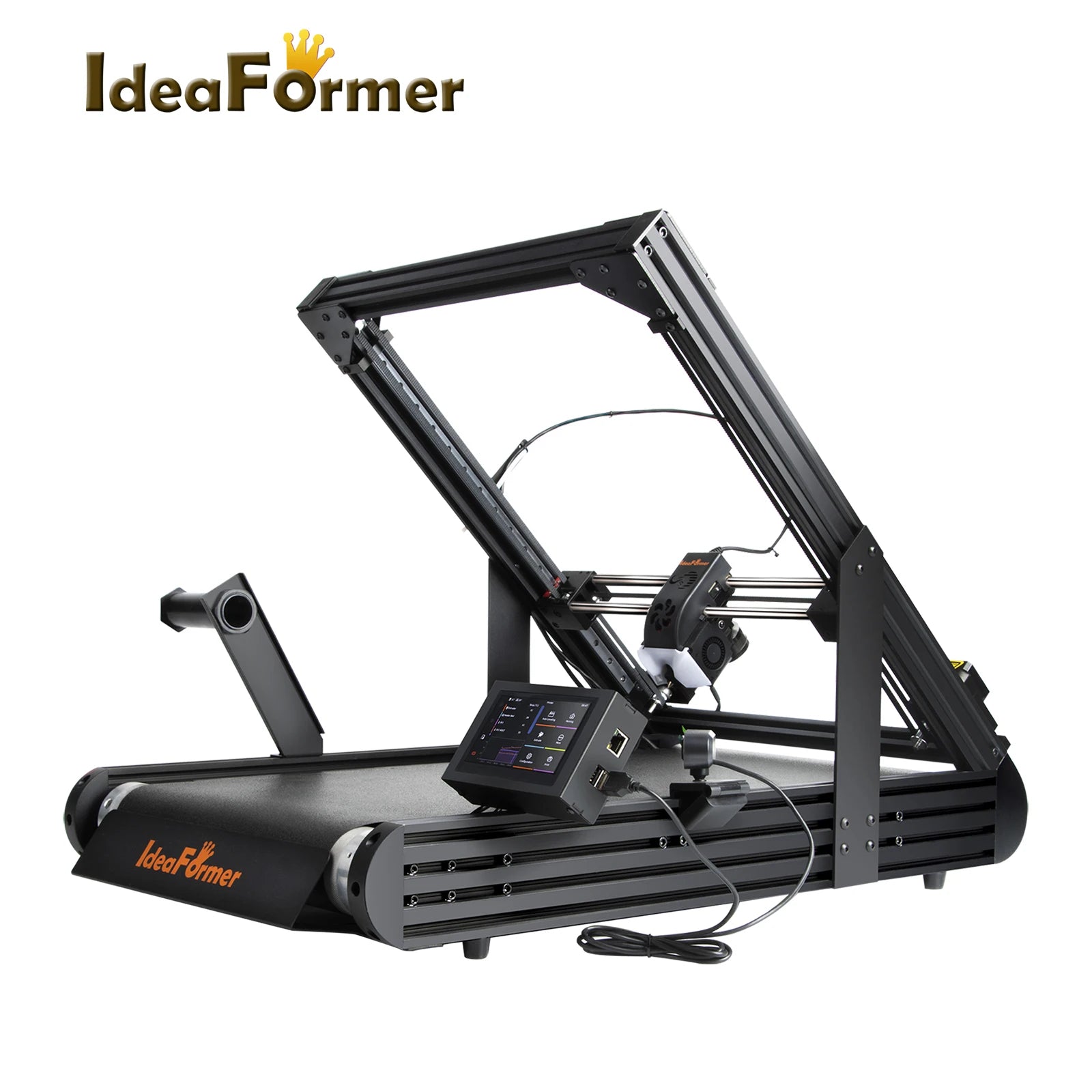 3D Printer IdeaFormer IR3 V2 Infinite Z-Axis Steel Conveyor Belt 250×250×∞mm With Extended Tray Klipper Firmware Auto Leveling