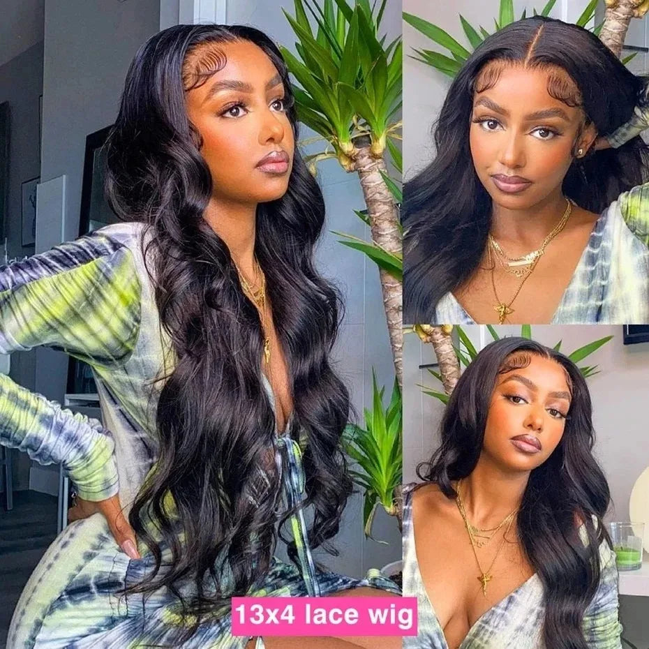 44 Inch Hd Body Wave Lace Front Wig Pre Plucked 13x4 13x6 Loose Wave Lace Frontal Wig Human Hair Wigs On Clearance Sale Lace Wig