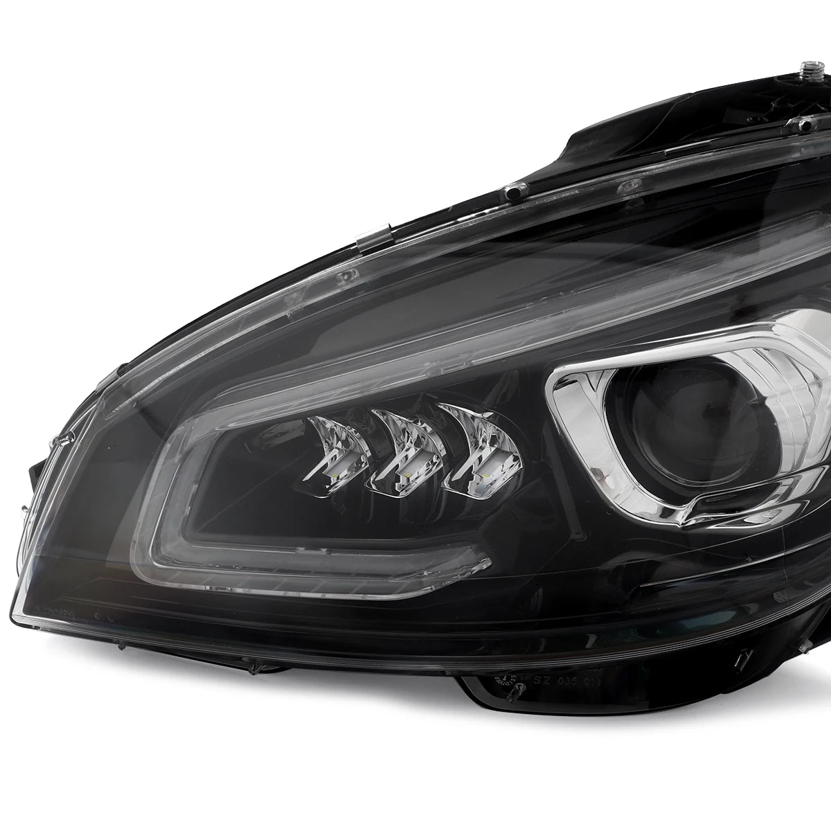 MAGICKIT Projector Headlights For 2007-2011 Mercedes C Class W204 S204 C300 C350 LED Headlamp Car Accessories