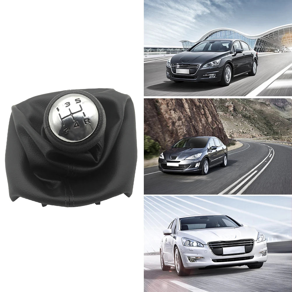 5 Speed Gear Shift Knob Shifter Boot Excellent ABS Plastics Prolonged for Peugeot 307 207 406 Citroen C3 C4 C5