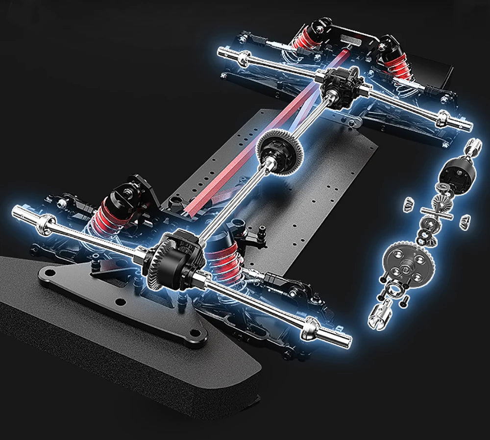 Hyper Go MJX 7304 WRC Remote Control Car 7303 1/7 Drifting Car Rally Car Drifting Four-Wheel Drive Rally Car Model Toy