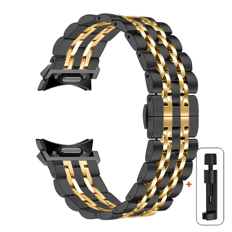 No Gaps Stainless Steel Strap For Samsung Galaxy Watch 6 5 4 44mm 40mm 5Pro 45mm Band Watch 6 4 Classic 43 47mm 42/46mm Bracelet