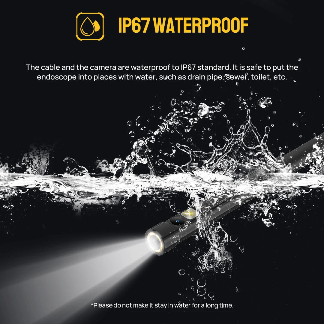 Ulefone Waterproof Endoscope, 3 in 1, for ARMOR 9, ARMOR 9E, Power Armor 13, Power Armor 18T