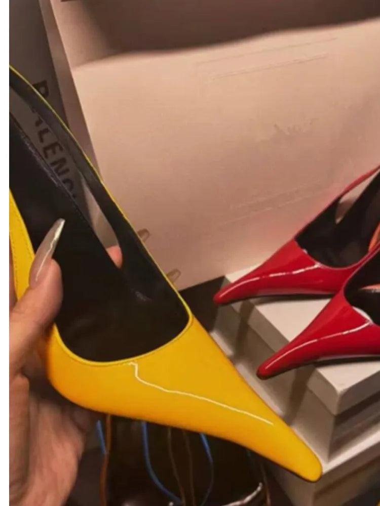 Summer high-heeled pointed women's sandals, European and American fashion runway parties, weddings, women's high heels