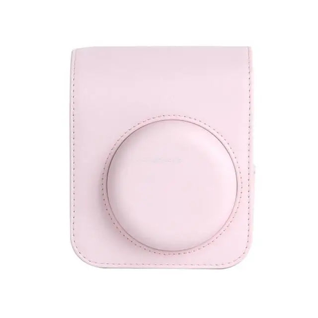For instax Mini 12 Camera Travelling Bag PU Leather Soft Shoulder Bag For Fujifilm Film Portable Camera Bag With Shoulder Strap