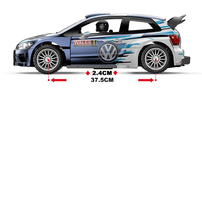 Hyper Go MJX 7304 WRC Remote Control Car 7303 1/7 Drifting Car Rally Car Drifting Four-Wheel Drive Rally Car Model Toy