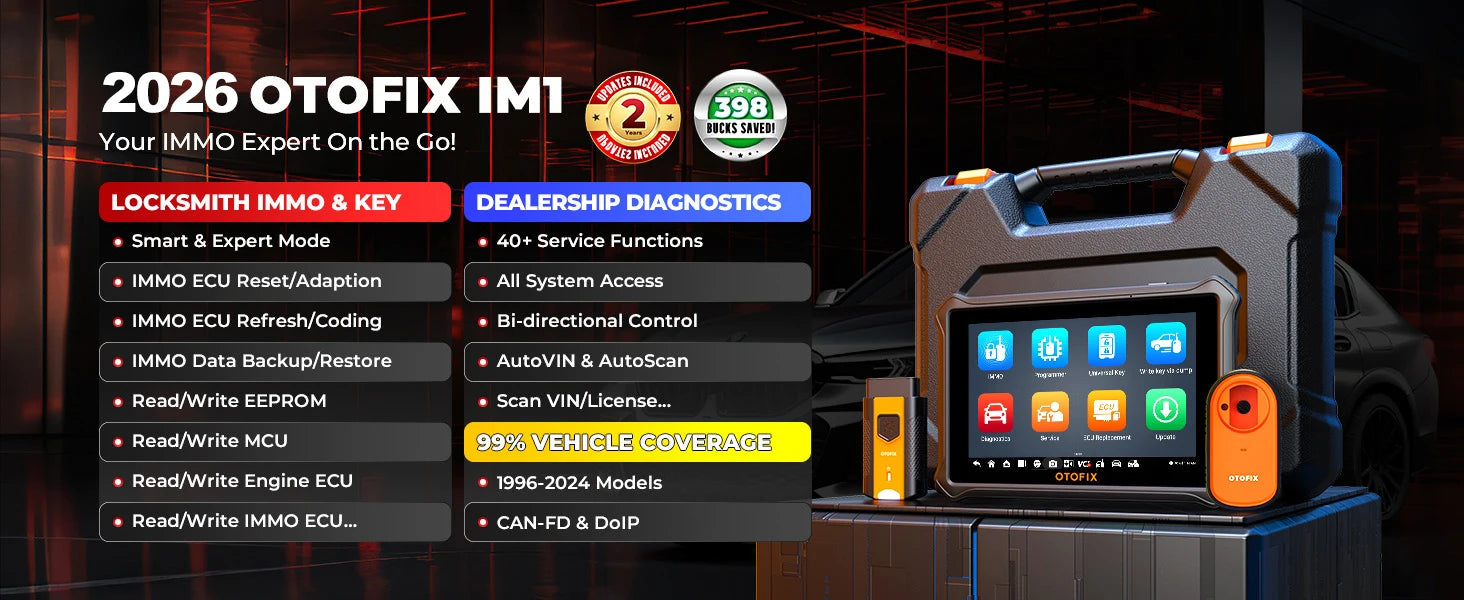 Car Key FOB Programming Tool OTOFIX IM1 All System Diagnostic Scan Tool Auto Key Programmer IMMO Function Key Tool 2 Year Update
