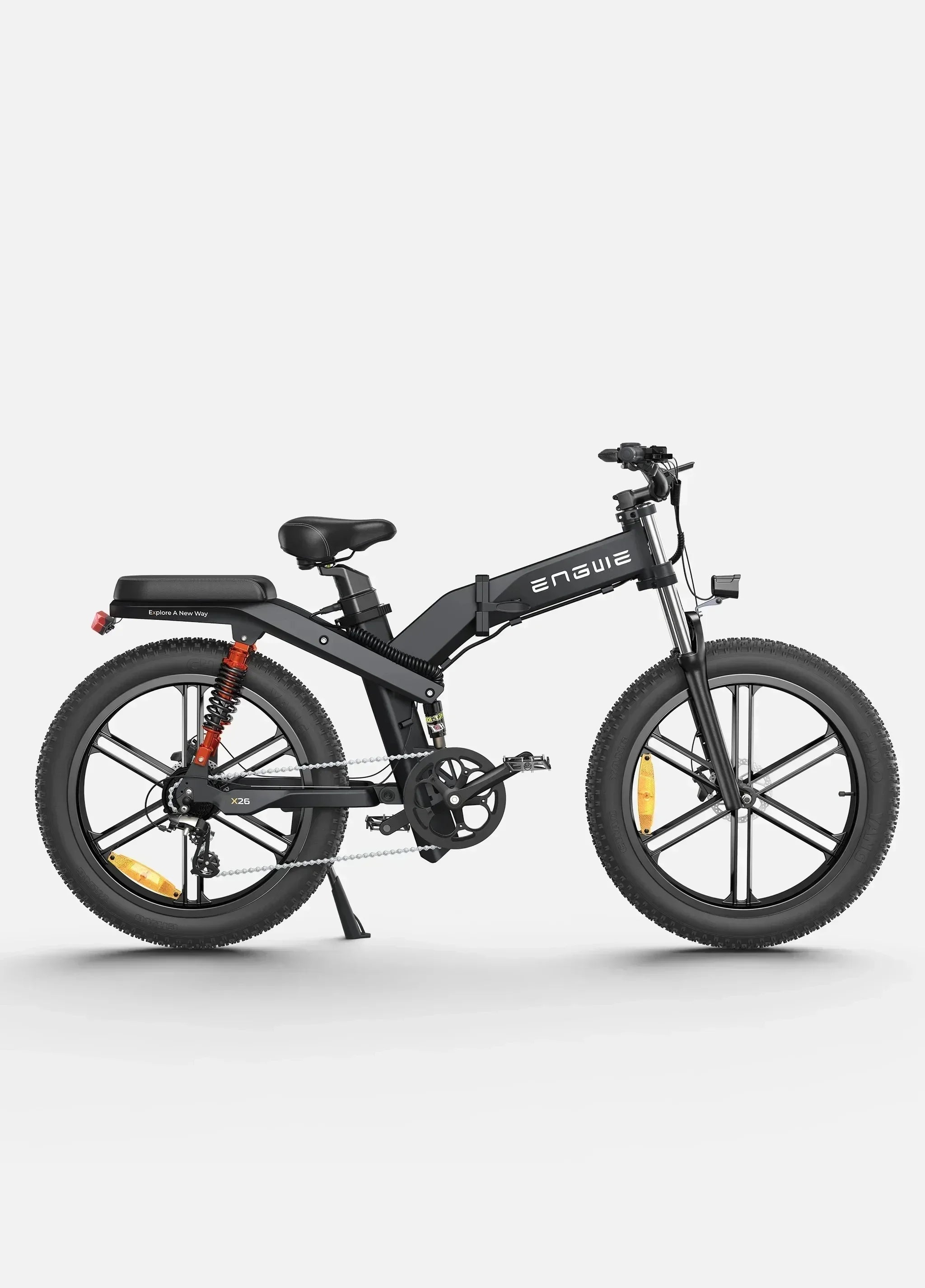 Electric Bicycle 1200W motor 48V 29AH Folding Mountain E-bike Engwe X26 X24 X20 26Inch Fat Tire Urban Commuting Electric Bike
