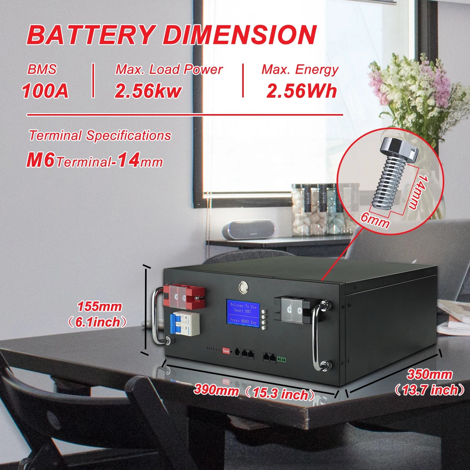 48V 100Ah 50Ah 120Ah 200Ah 300Ah LiFePO4 Battery 16S Built-in BMS 51.2V Lithium Iron Phosphate Batteries for RV Solar No VAT&TAX