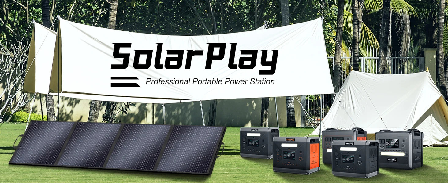 Solar Generator 2160WH 2304WH Long-life LiFePO4 Portable Power Station & 200W Solar Panel for Home Campervan Up to 2400W Output