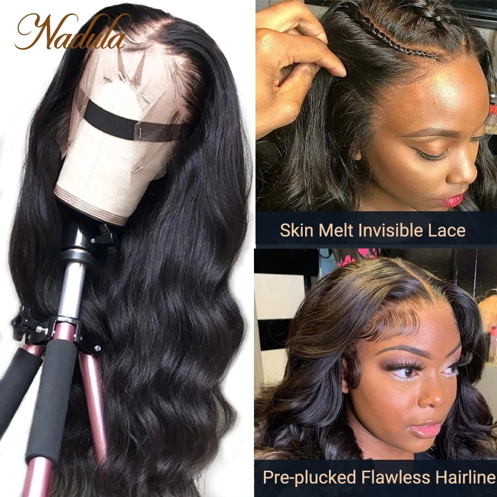 Nadula Hair Lace Front Wigs 13x4 Brazilian Body Wave Wig Human Hair Wigs 13x6 360 Full Lace Wig For Women Swiss Lace Body Wave