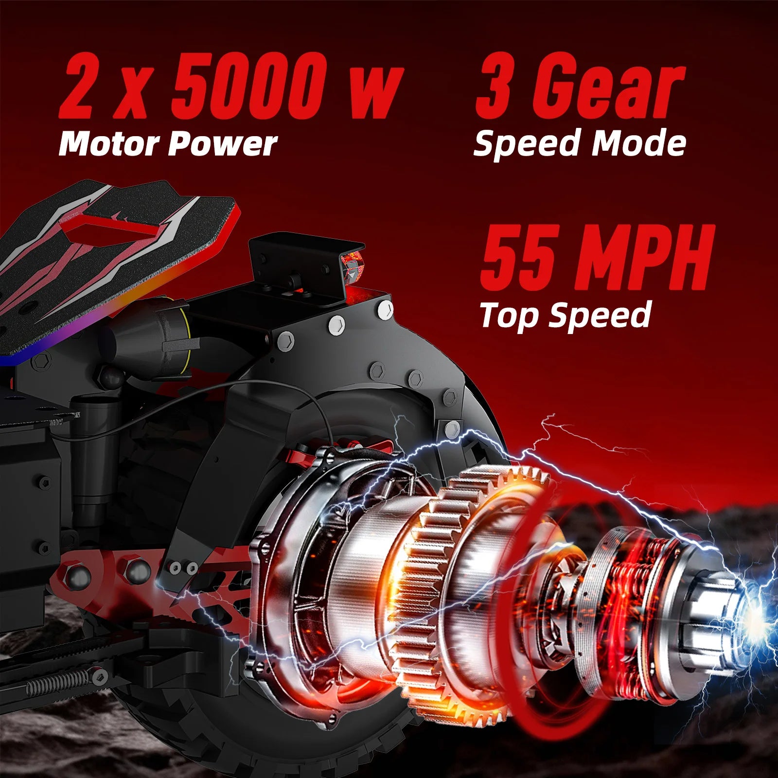 JUNLING JL86 10000W Electric Scooter for Adults with 55 MPH speed removeable battery kickscooter