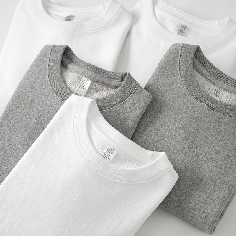 360g Heavyweight Cotton Sweater Solid Color Loose Relaxed Men's and Women's Pullover Hoodies Women
