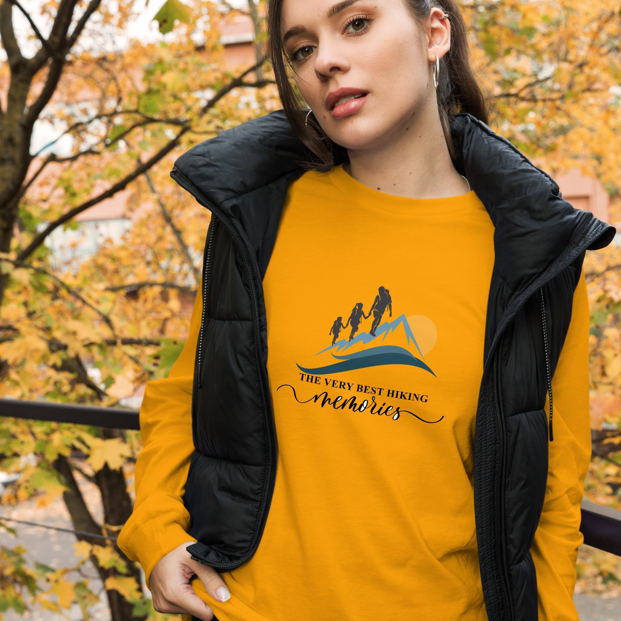 Hiking Alpine the Best Memories Unisex Long Sleeve Tee