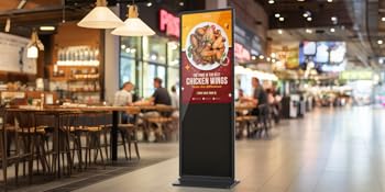 65 Inch 4K Digital Signage Kiosk Indoor Floor Standing Commercial Monitor Advertising Display LCD Totem with HDMI Input Player