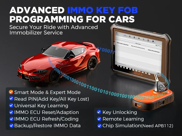 Car Key FOB Programming Tool OTOFIX IM1 All System Diagnostic Scan Tool Auto Key Programmer IMMO Function Key Tool 2 Year Update