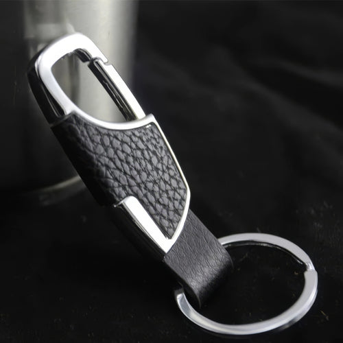 1/2 Car Keychain Black, Durable Metal, Simple Keychain, Suitable for Hanging Keys, Doll Accessories, Gift for Boyfriend