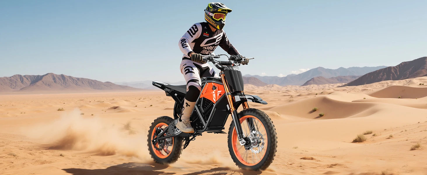48V Electric Dirt Bike for Adults/Teens,3000W Peak Power Electric Motorcycle for Adults, 37.5MPH Top Speed & 60 Miles Long Range