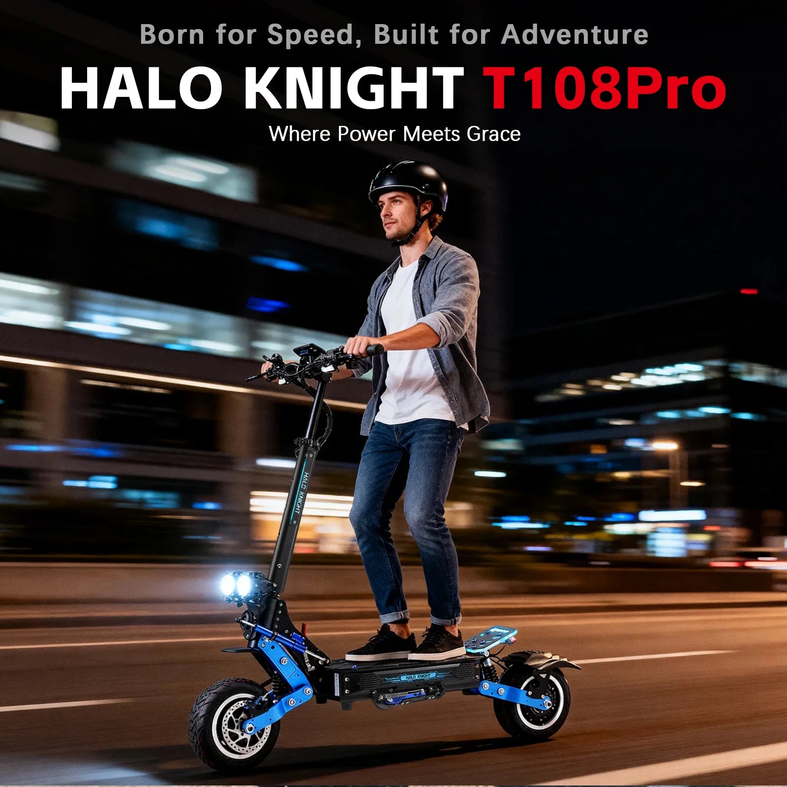 HALO KNIGHT T108Pro Adult Electric Scooter Fast Speed 95km/h Dual Motor 6000W Escooter Powerful E Scooter Electrical Scooter