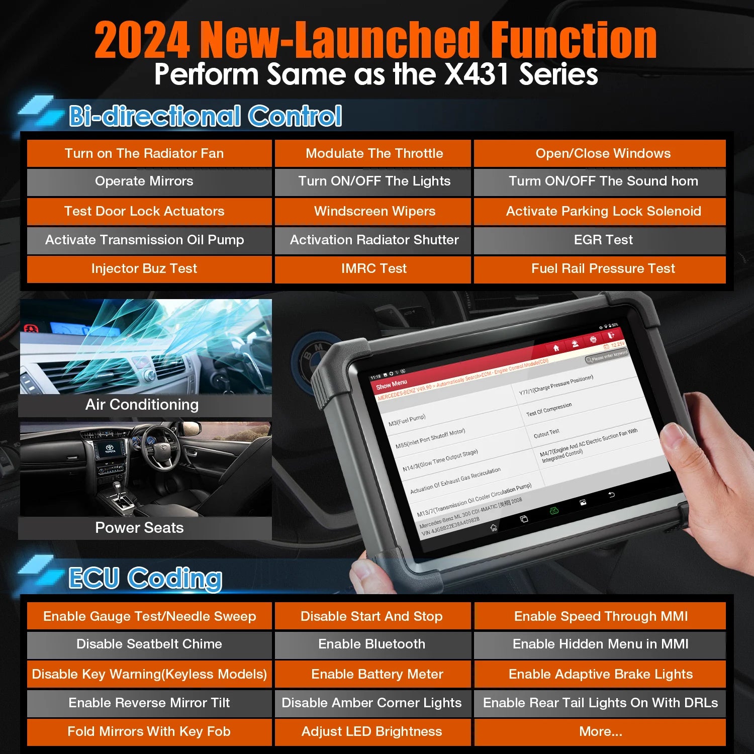 LAUNCH X431 IMMO Plus OBD2 Diagnostic Tools X-PROG 3 Car Key Programmer Anti-Theft Programming Auto Scanner Immobilizer