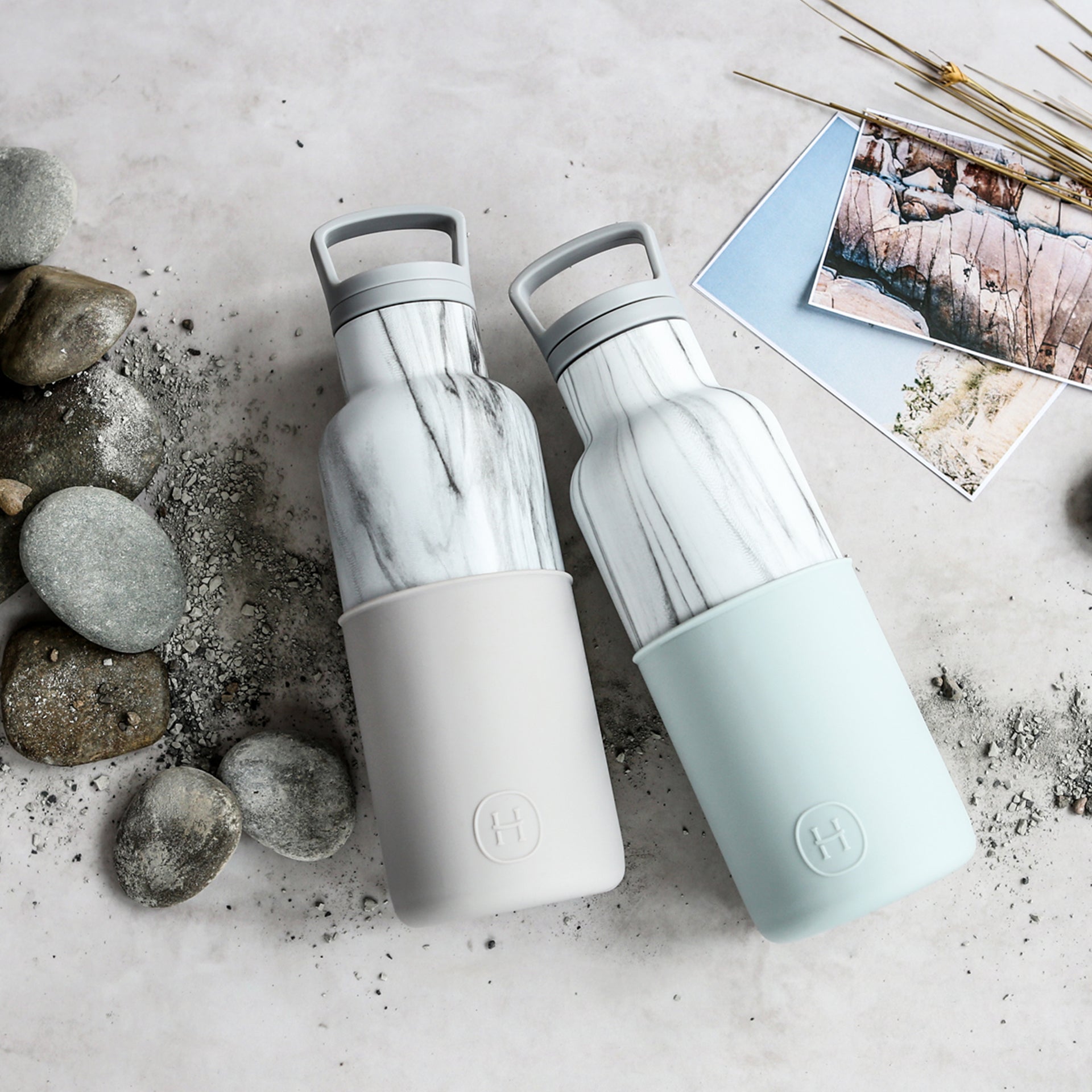 White Marble-Cloudy Grey 16 Oz