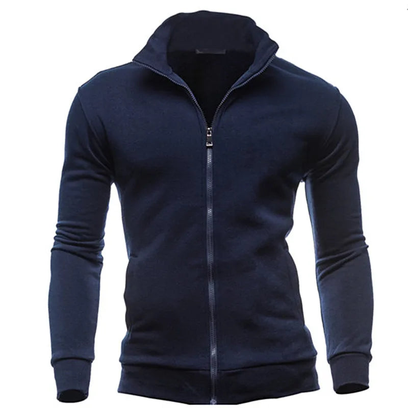 MRMT 2026 Brand New Men's No Hoodies Sweatshirts Zipper Stand Collar Men Sweatshirts For Male No Hooded Sweatshirt Man Pullover
