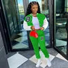 Casual Two-Piece Baseball Uniform Woolen Sports Suit with Short Tops Solid Winter Design One Set Nonwoven Women's
