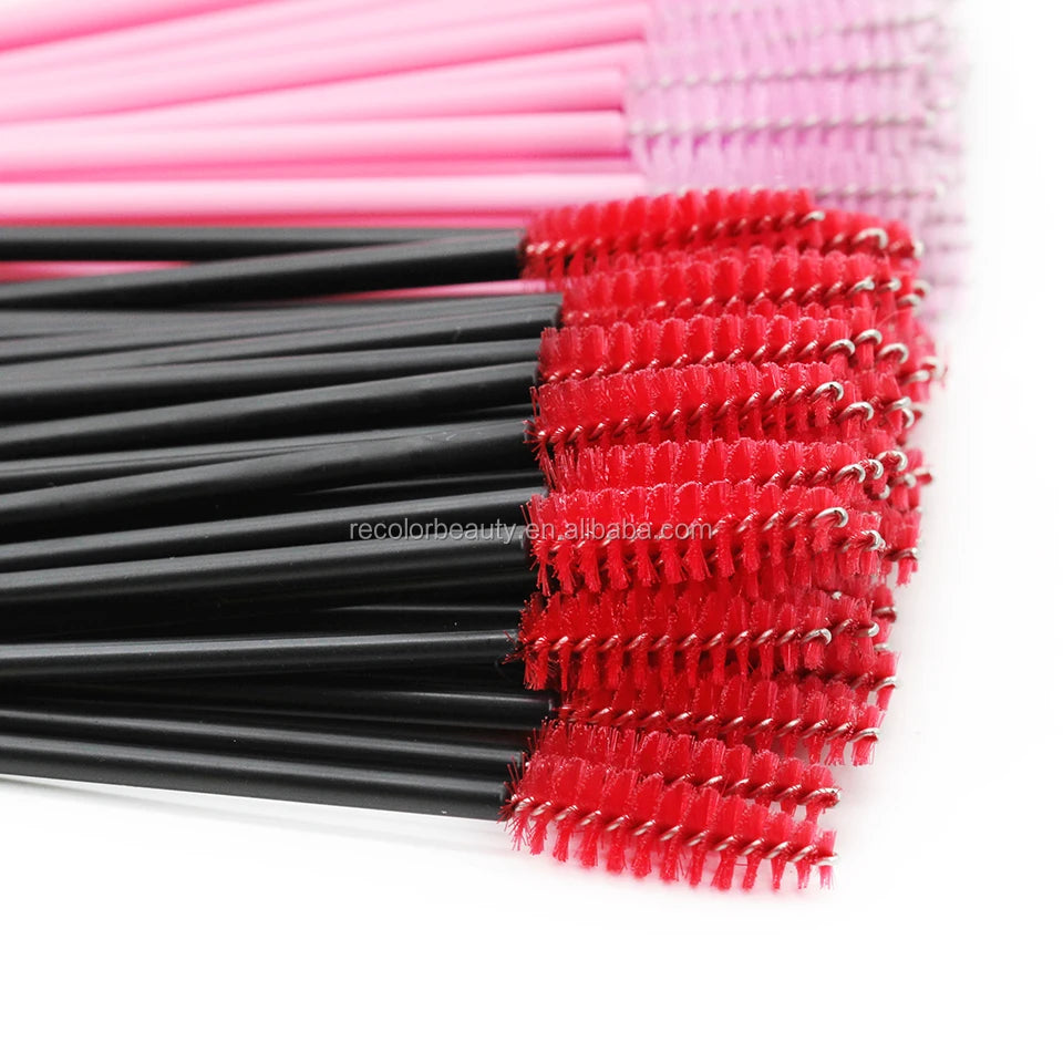 50pcs Eyelash Brush Disposable Eye Lashes Make up Brushes Eyebrow Mascara Wand Applicator for Lash Extension