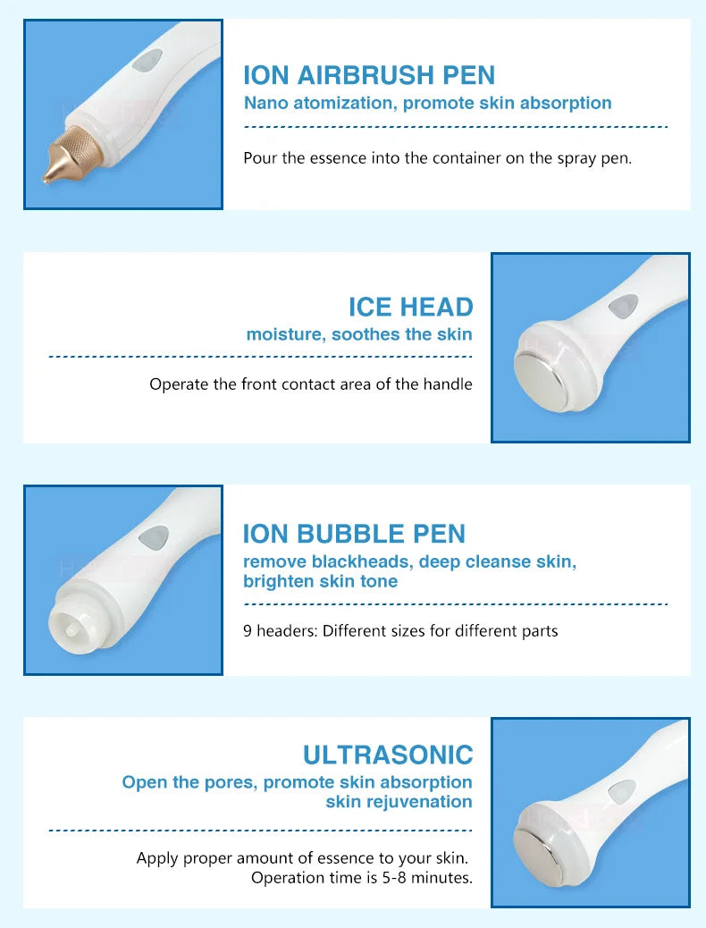 Best Smart Ice Blue Facial Treatment Machine 2025 Hydrofacial 7 In 1 Professional  Portable Dermabrasion The Latest