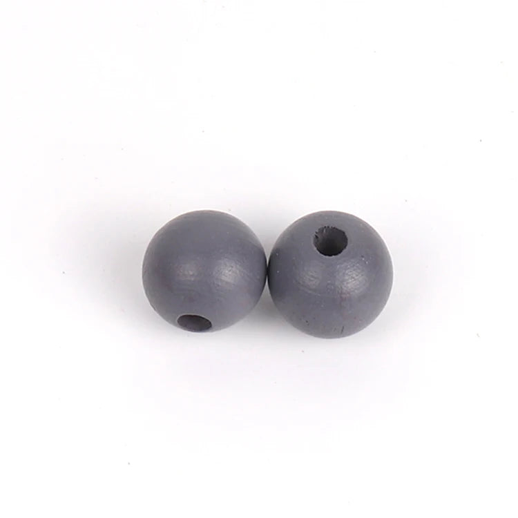 Fast Shipping New Born Baby Toys Chewable 10mm/12mm/16mm /20mm Chinese Wood Baby Toy Custom Colorful Jewelry Beaded