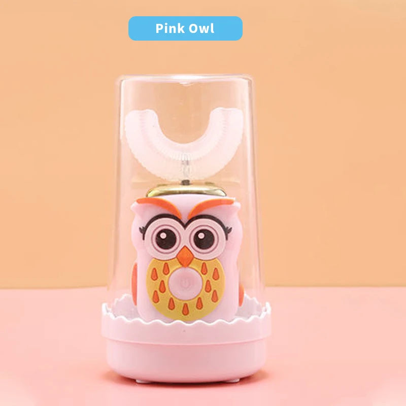 Intelligent Automatic Sonic Kids Electric Toothbrush U Shape 3 Modes Tooth Brush Wireless Charging Children Electric Toothbrush