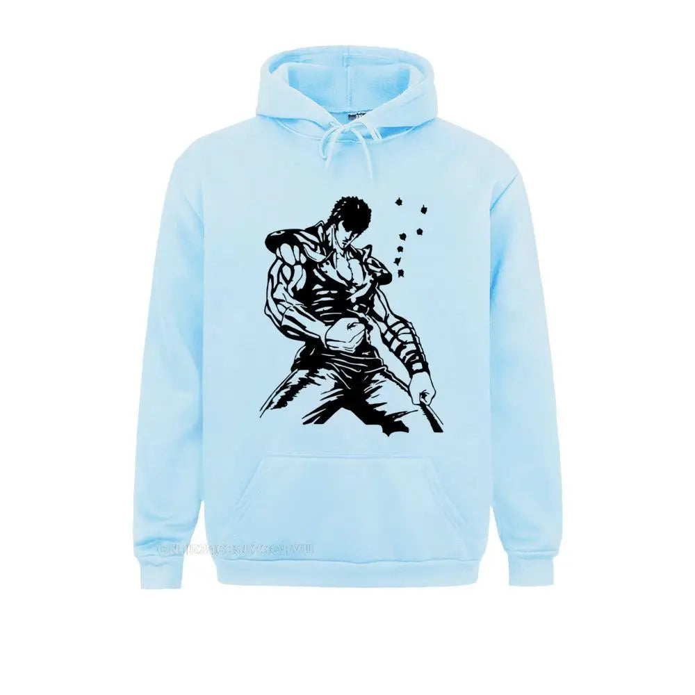 Kenshiro Hokuto No Ken Pullover Hoodie Men Fist Of The North Star Fashion Cotton Tees Hoodies Camisas Hombre
