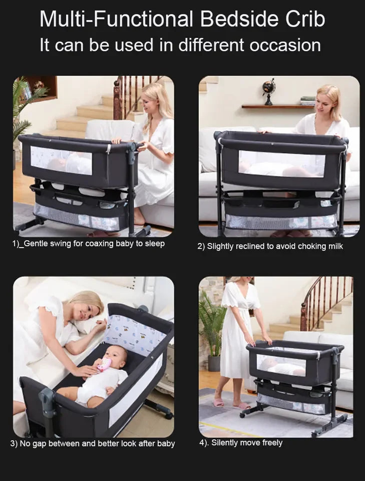 Factory Outlet Classic Folding  Movable Baby Cot Playpen Babies Bed Playard Baby Crib and Beds for New Born