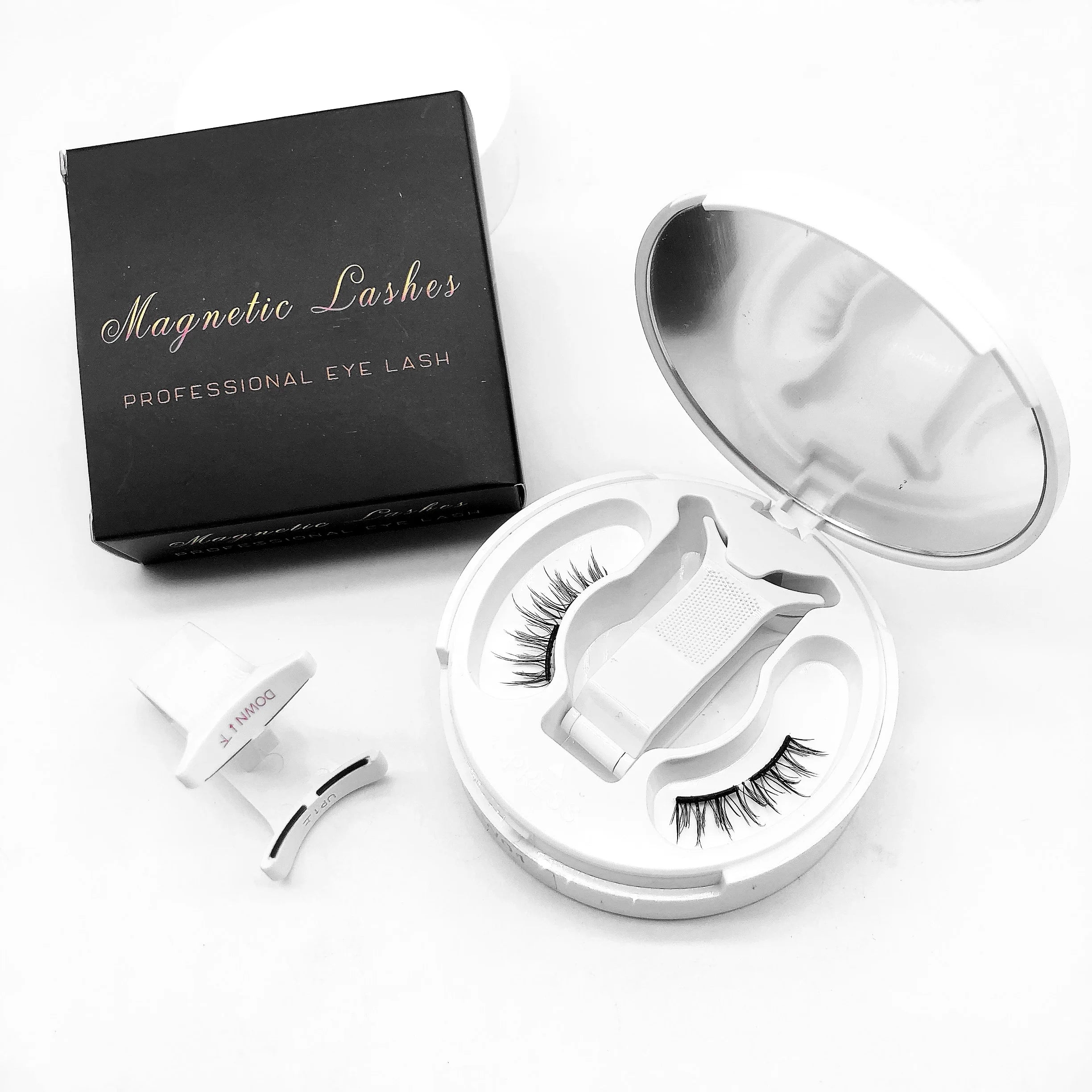 Long Soft Magnet Eyelash Strips Natural Faux Mink Eye Lashes Full Strip Cat Eyelashes Magnetic Lashes in Box Model Number